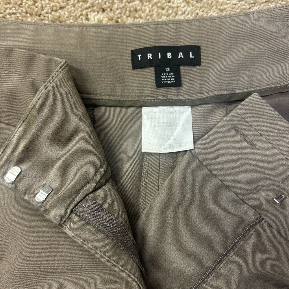 TRIBAL Size 12 Dress Slacks Straight Leg Low Rise